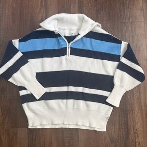 Aerie Oversized Quarter Zip Sweater